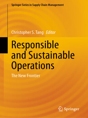 cover image of Responsible and Sustainable Operations